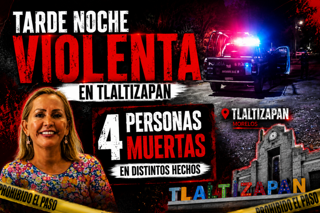 TLALTIZAPÁN ARDE: LA VIOLENCIA COBRA CUATRO VIDAS EN UNA SOLA NOCHE